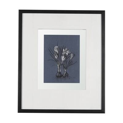 Botanical Sketches V (Blue) Framed Art Print