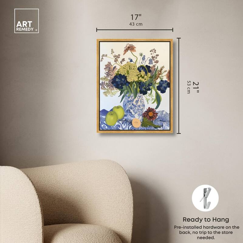 Flowers and Fruit Canvas by Art Remedy