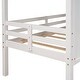 preview thumbnail 13 of 12, White Twin Low Loft Bed with Roof, Windows, and Guardrails