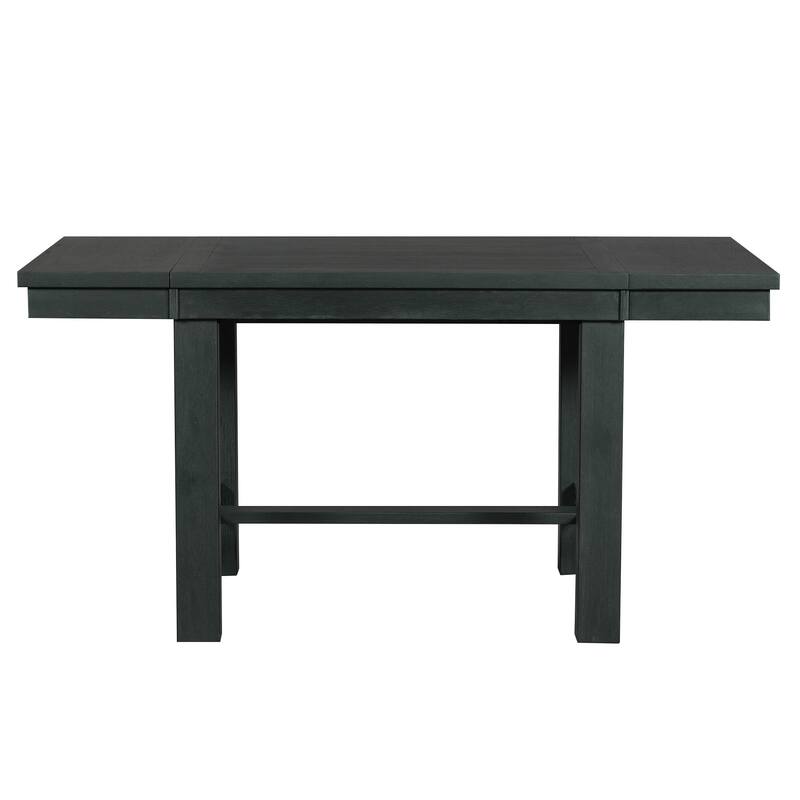 Extendable Dining Table with 4 Upholstered Dining Chairs and Dining Bench