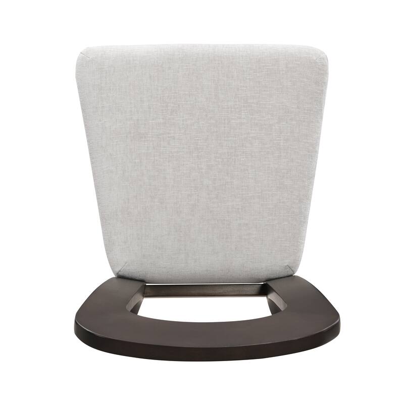 Dining Chairs Set of 2, Upholstered Kitchen Side Chairs with Fabric Seating, Rubber Wood Frame Chairs for Living Room