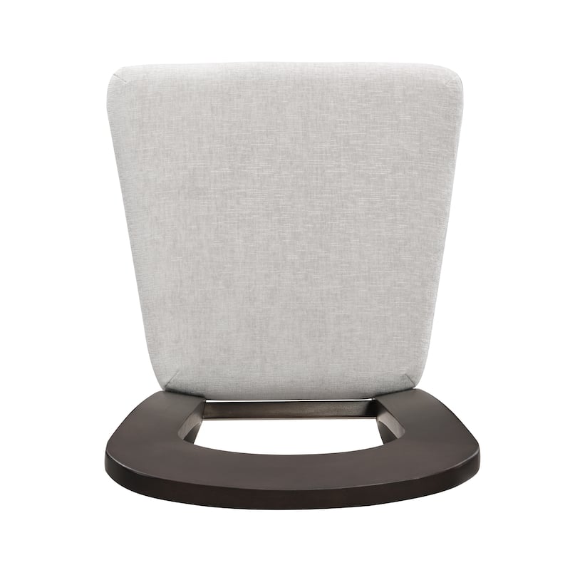Roomfitters Upholstered Kitchen Side Chair Set of 2, Solid Rubber Wood Legs, Comfortable Beige Seating