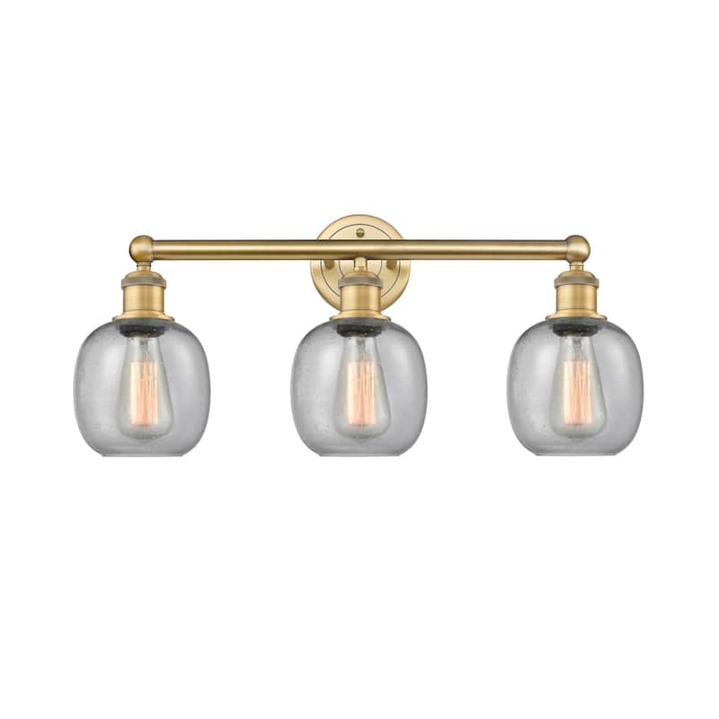 Innovations Lighting 616-3W-12-24 Belfast Vanity Belfast 3 Light 24" - Brushed Brass / Seedy