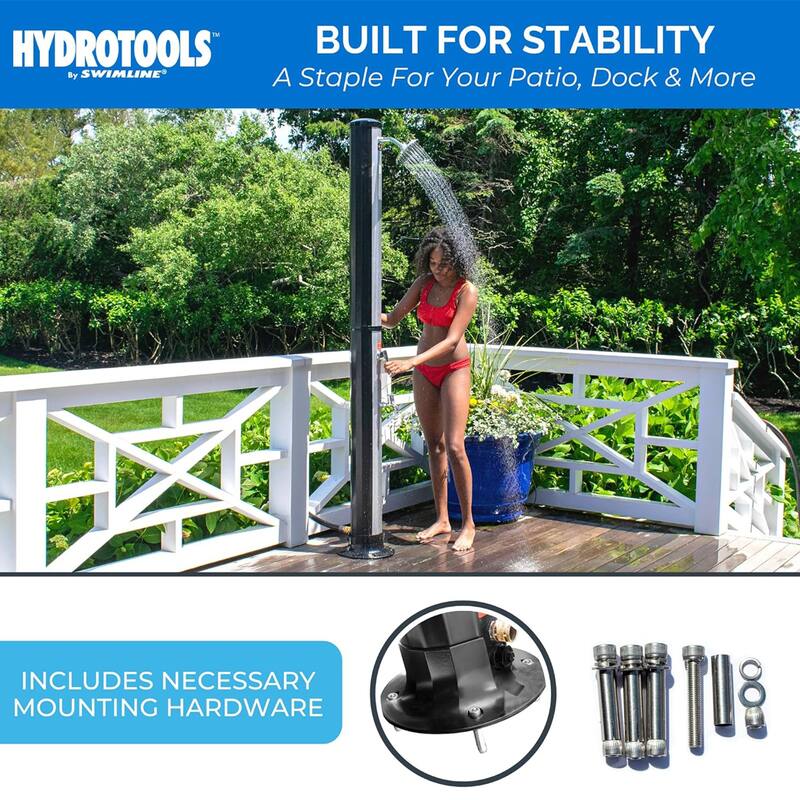 Swimline HydroTools Niagara Rainfall 7 Foot Adjustable Outdoor Solar Shower - 30.8
