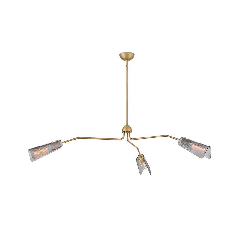 Hinkley Lighting 48303 Altman 3 Light 60" Wide Abstract Chandelier - Lacquered Brass