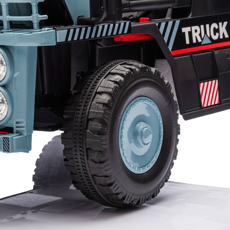 12V Kids Ride On Dump Truck W/Parents Control,2wd,Rear-Wheel Suspension,Electric Dump Bed And Extra Shovel,For Kids 3-5
