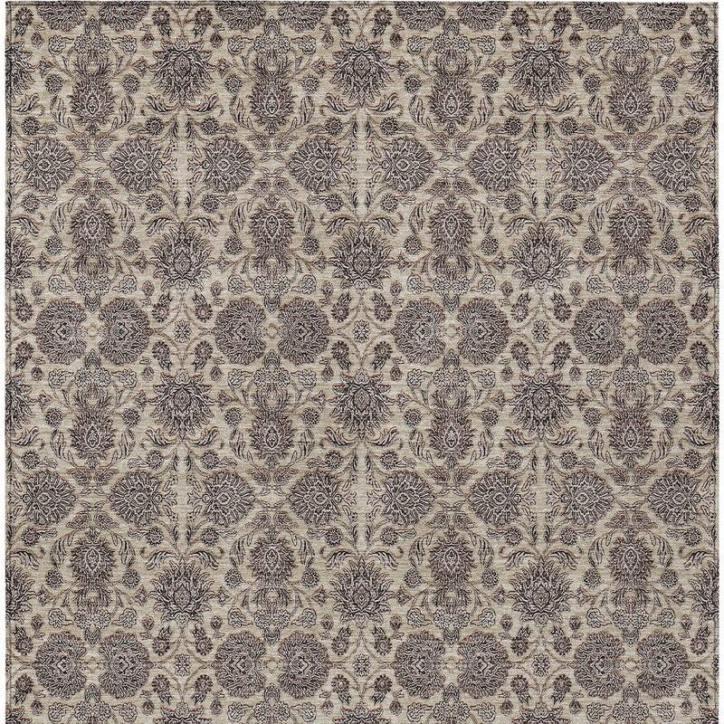 HomeRoots Floral Transitional Rectangle Outdoor Rug