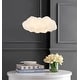 preview thumbnail 11 of 11, JONATHAN Y Homer 23" 2-Light Modern Contemporary Silk LED Cloud Pendant, White