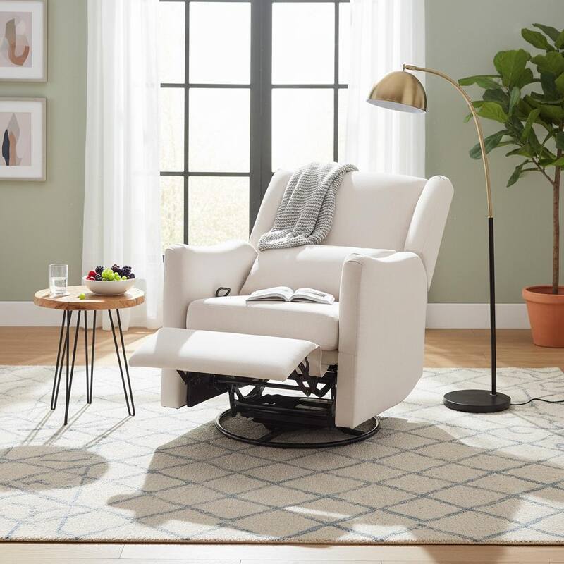 Merax Swivel Glider Recliner with Rocking Base