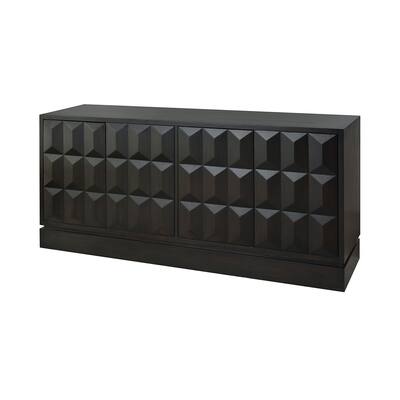 Elk Home Dojo Dark Roast Wood Composite 72 Inch Wide Credenza