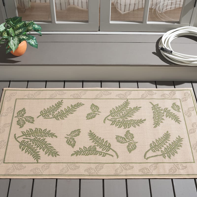 SAFAVIEH Courtyard Layal Indoor/ Outdoor Waterproof Patio Backyard Rug