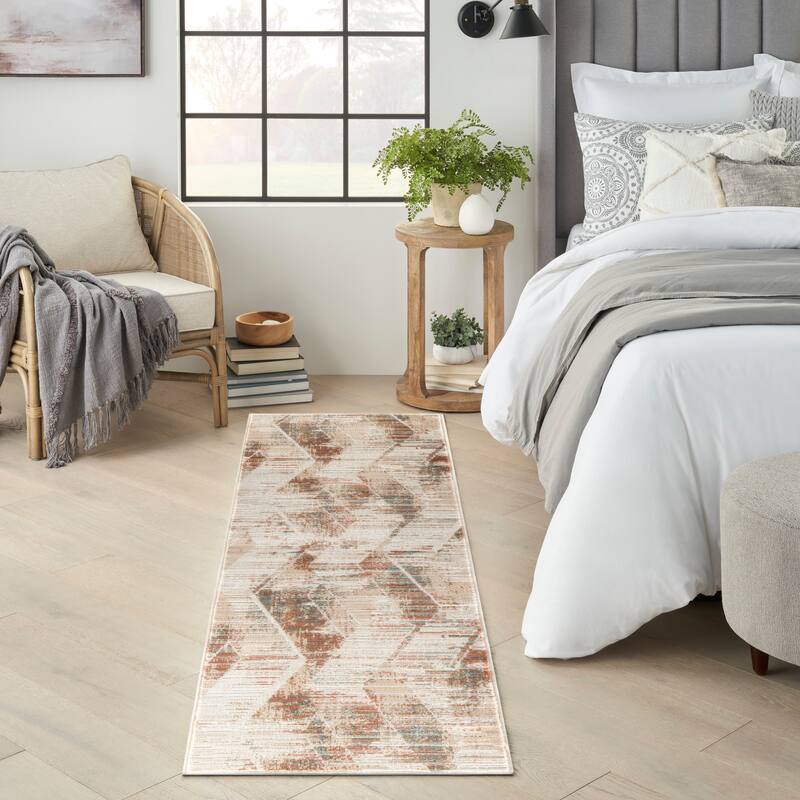 Nourison Thalia Distressed Contemporary Abstract Area Rug