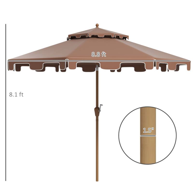 Versatile Outdoor Umbrella for Patio, Deck and Pool Protection