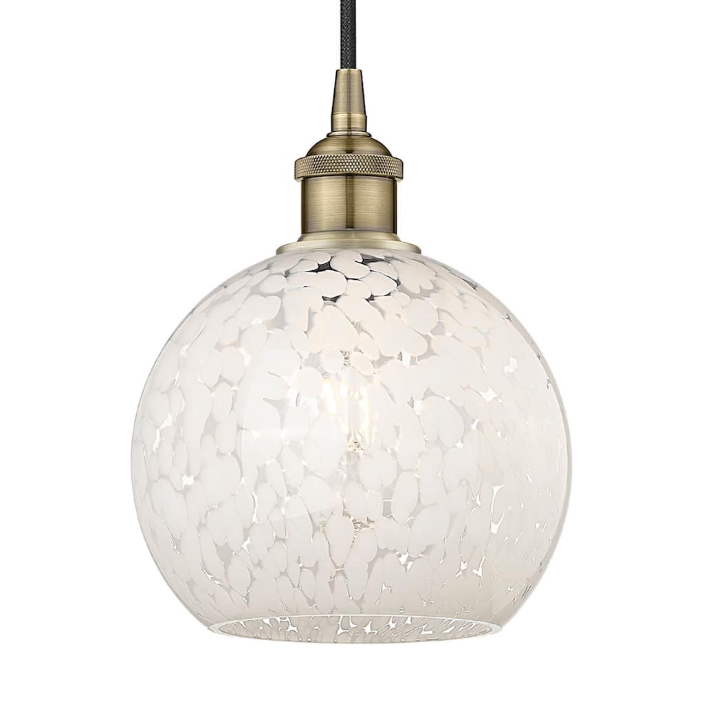 Innovations Lighting 616-1P 10 8 White Mouchette Pendant White