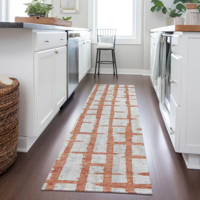 Machine Washable Indoor/ Outdoor Chantille Contemporary Rug