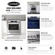 preview thumbnail 3 of 11, Cosmo 30 in 5 cu. ft. Single Oven Electric Range with Convection Oven