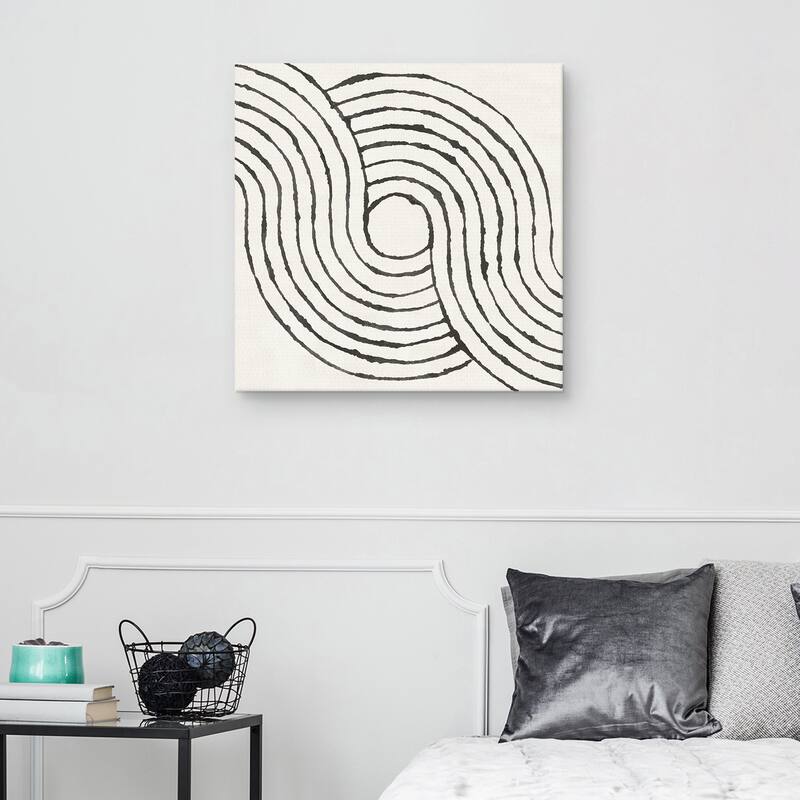 Rainbow Road II BW by Moira Hershey Canvas Art Print