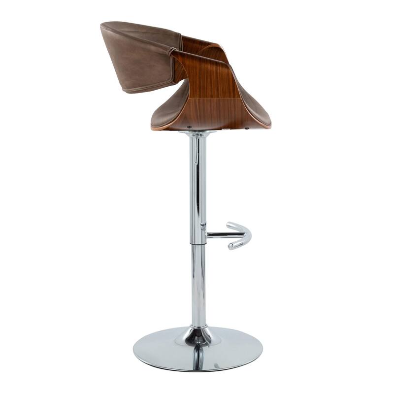Carson Carrington Kanteborg Adjustable Bar Stool with Rounded T Footrest (Set of 2)