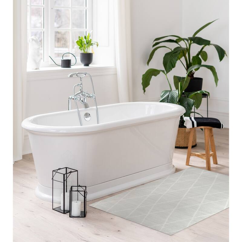 CALABASAS WHITE Bath Rug By Kavka Designs Bed Bath & Beyond 34525582