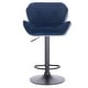 preview thumbnail 23 of 41, Modern Home Luxe Spyder Contemporary Adjustable Suede Barstool - Modern Comfortable Adjusting Height Counter/Bar Stool