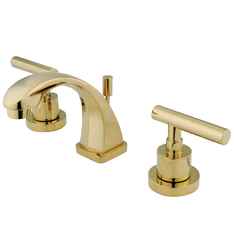 Kingston Brass Manhattan 8-inch Widespread Bathroom Faucet - Polished Brass