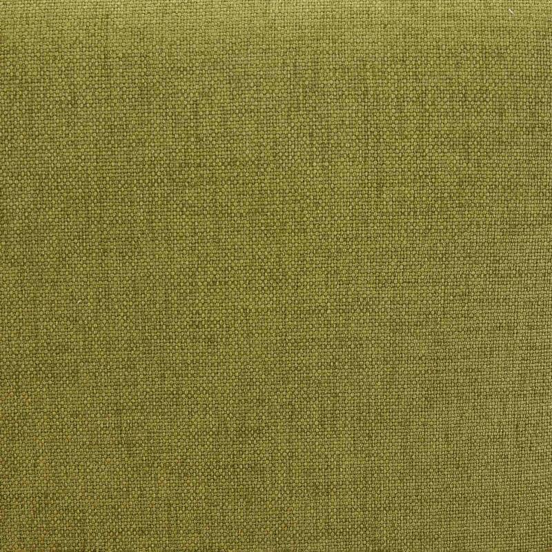 Country Style Rattan Dining Chair with Decorative Arms and Linen Upholstered Seat, for Kitchen, Dining Room, Olive Green