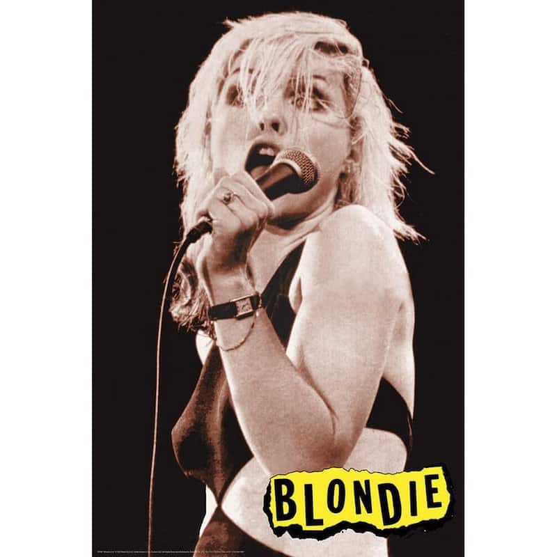 Blondie Live on Stage Art Poster - 24 x 36 Inch