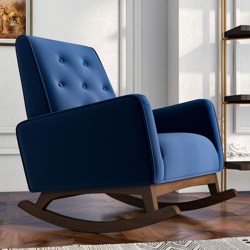 Westminister Modern Indoor Nursery Rocking Armchair for Bedroom and Livingroom
