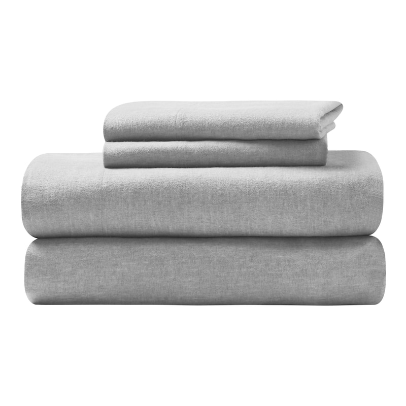 Superior Melange Flannel Cotton Sheet Set