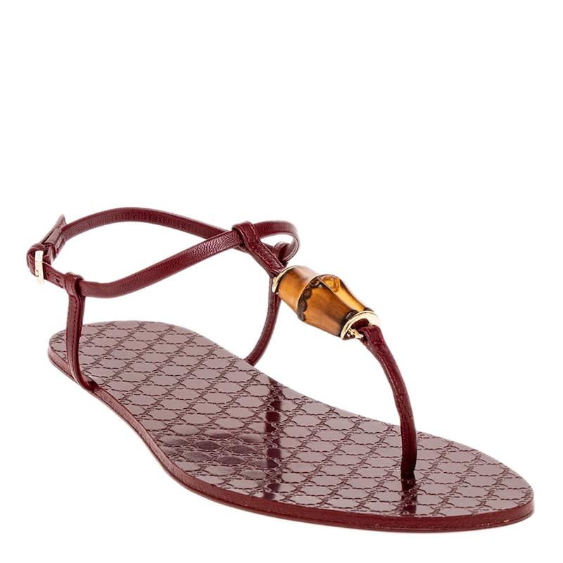 Gucci Thong Sandals with Bamboo - 39 EU