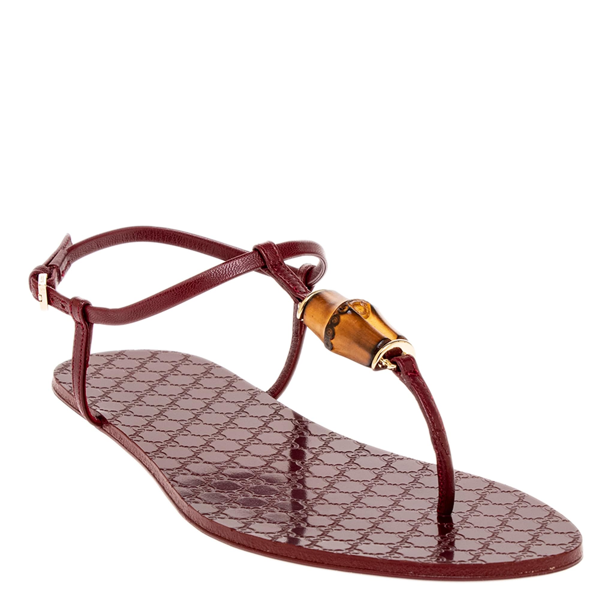 Gucci Thong Sandals with Bamboo