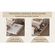 preview thumbnail 12 of 11, Modern Full Bed Frame with Trundle & 2 Drawers, White High Gloss Finish, White+Oak