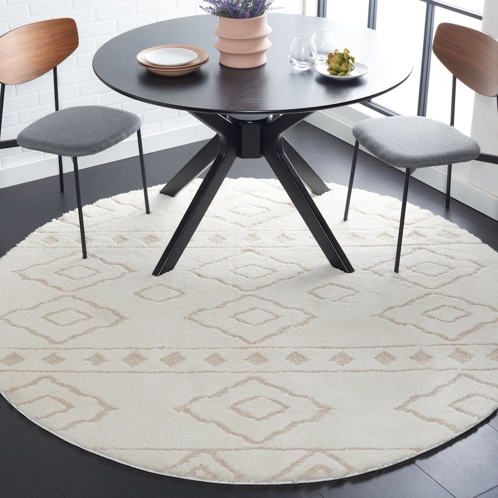 SAFAVIEH Sparta Shag Zetta Geometric Rug