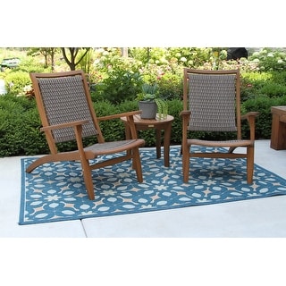 Eilaf 3 pc. Eucalyptus Wicker Lounger Set with Round End Table Bed Bath Beyond 36251363
