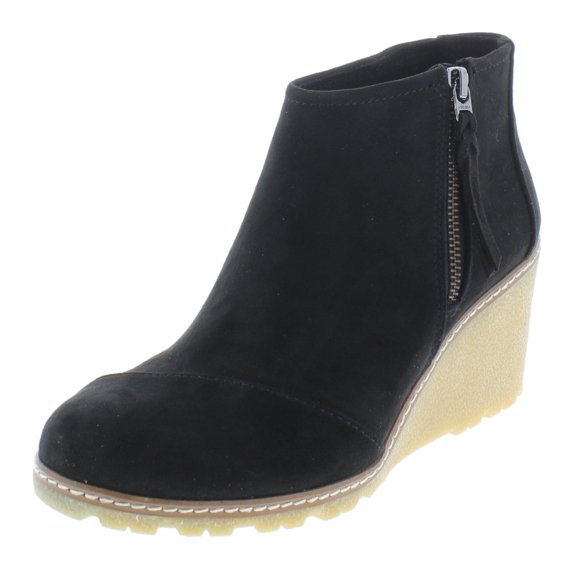 toms suede boots womens