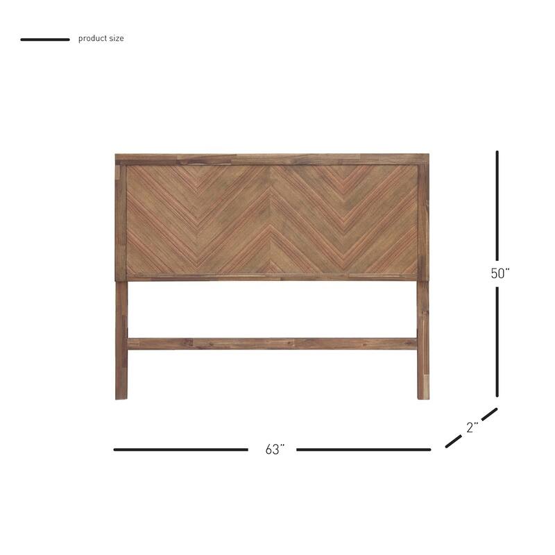 NPD Furniture Piero Chevron Queen Headboard