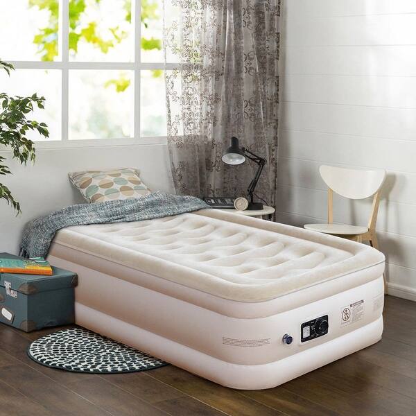 Shop Costway Twin Size Air Mattress Inflatable Upgraded Luxury Airbed Overstock 23554014