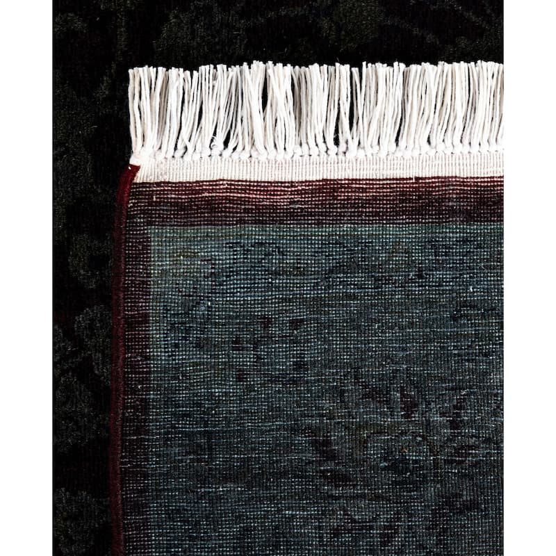 Overdyed One-of-a-Kind Hand-Knotted Area Rug - Gray - 4' 1" x 6' 4"