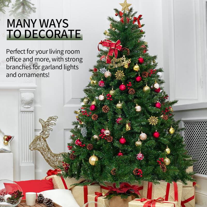 Artificial Christmas Trees With Foldable Metal Stand (6 / 7.5 / 9 ft.)