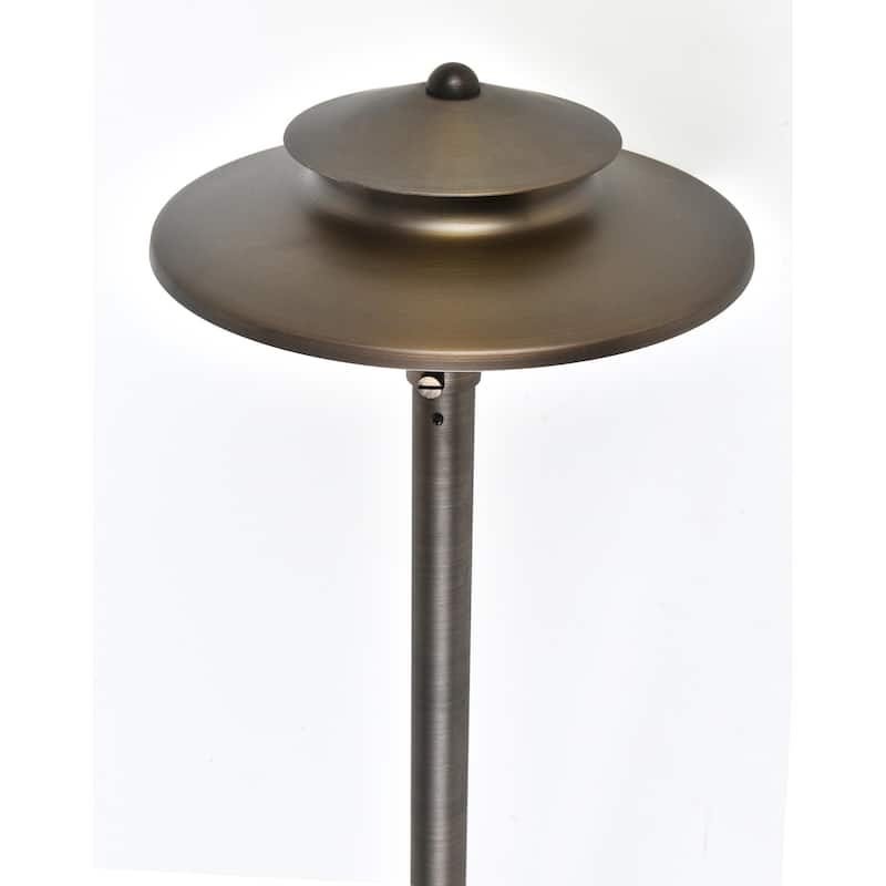 Juniper Path Light D9 H24 in Antique Cast Brass Finish