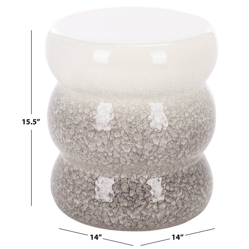 SAFAVIEH Home Emi, 16-inch, Ceramic Garden Stool - 14"W x 14"D x 16"H