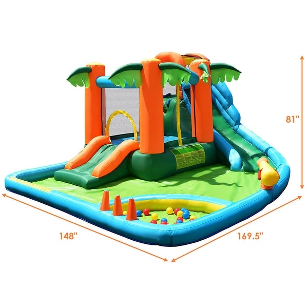 Water store slide bouncer