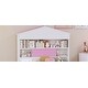 preview thumbnail 16 of 34, 2 Color Wooden Full Size House Bed with 2 Drawers, Kids Bed with Storage Shelf on the Headboard