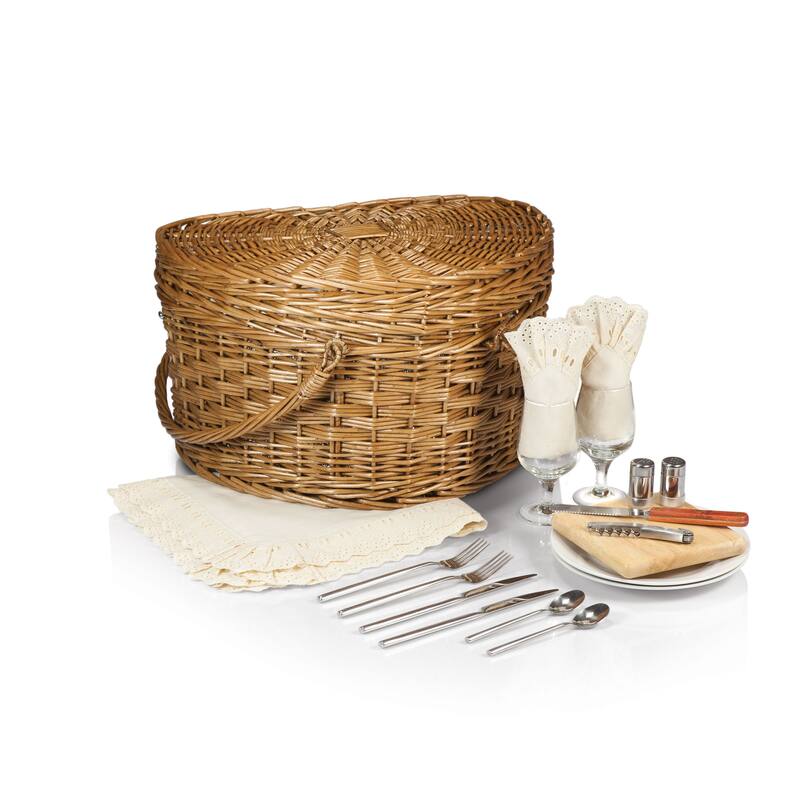 Picnic Time Heart Picnic Basket