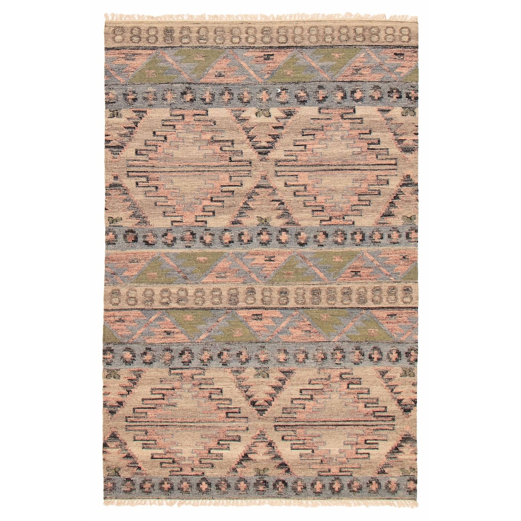 Ankara FW Taupe Kilim 5'3" x 8'1" - 5'3 x 8'1