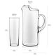 preview thumbnail 5 of 5, Libbey Modern Bar Boozy Brunch Entertaining Set with 6 Highball Glasses and Pitcher - Set of 7