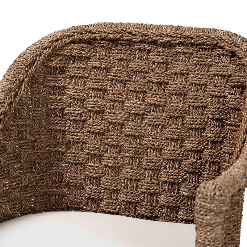Luis Bohemian Natural Seagrass and Rattan Arm Chair