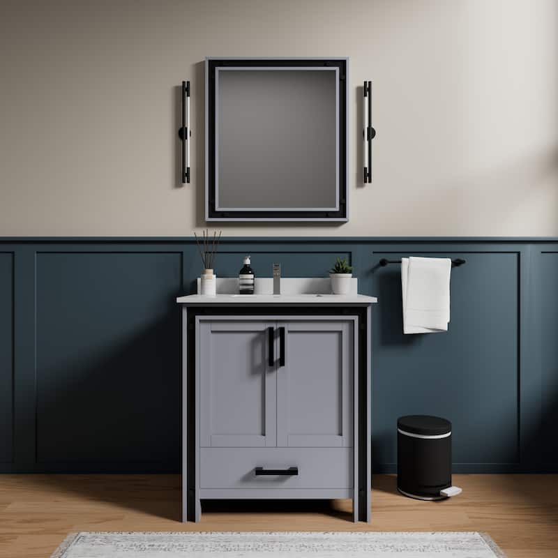 Ziva Bath Vanity No Top and Mirror