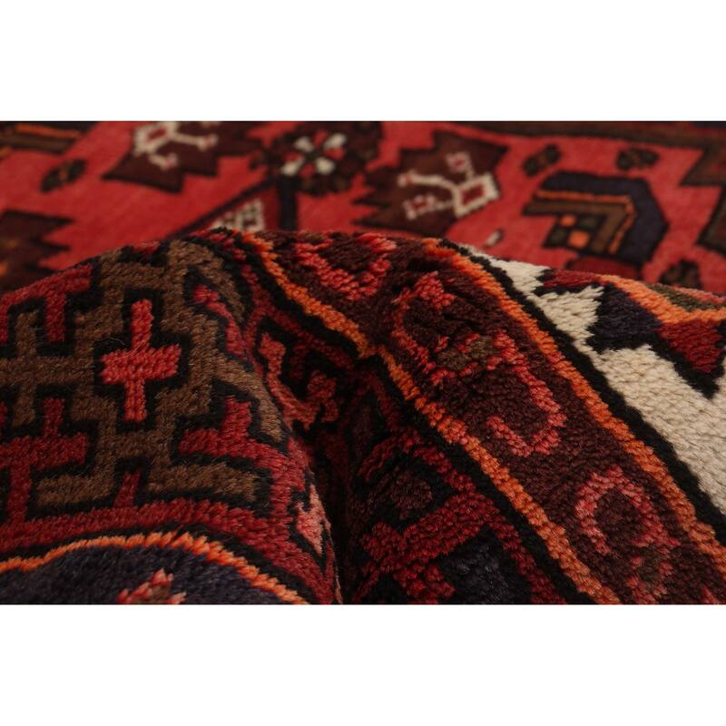 ECARPETGALLERY Hand-knotted Andelz Red Wool Rug - 3'5 x 4'9