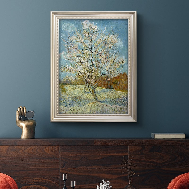  The Pink Peach Tree Premium Framed Canvas- Ready to Hang